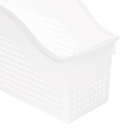 Контейнер Лофт хозяйственный на колесах узкий 355х130х170 мм белый