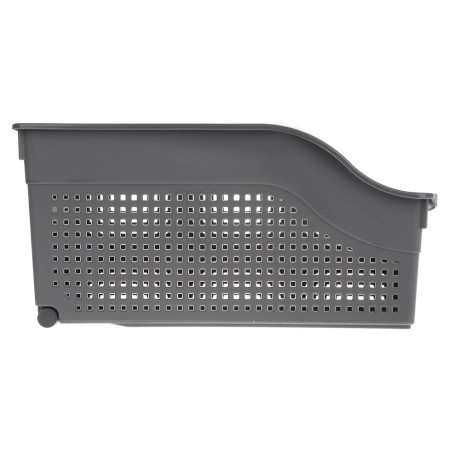 Контейнер Лофт хозяйственный на колесах узкий 355х130х170 мм белый