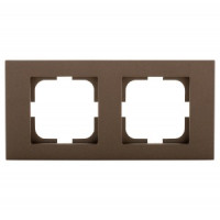 OVIVO Рамка СУ 2 мест. GRANO, мокка, 400-190000-226