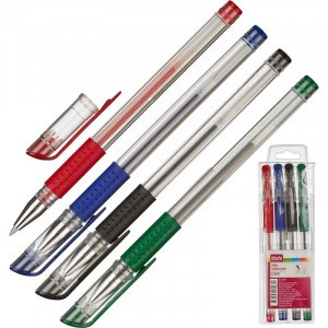 Набор гелевых ручек 4цв., 0,5мм, манжетка 901706