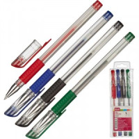 Набор гелевых ручек 4цв., 0,5мм, манжетка 901706