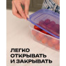 Контейнер пищевой прямоугольный 0,23л с паровыпуском и мерной шкалой, пластик