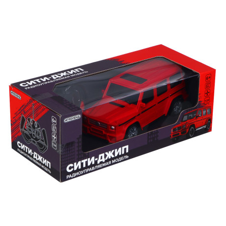 ИГРОЛЕНД Машина на радиоуправлении "Сити-Джип", свет, 5АА, ABS, 26,5х12х10см, 3 дизайна