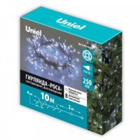 Uniel Гирлянда-нить св/д &quot;Роса&quot; 10м 250LED белый провод прозрач ULD-S1000-250/DTA WHITE IP20 DEWDROP
