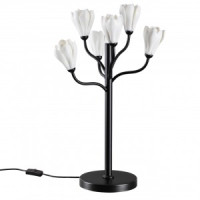 ODEON LIGHT 5090/6T MODERN ODL25 561 черн. мат./белый/фарфор настол.св-к G4 LED 6x5W GARDI