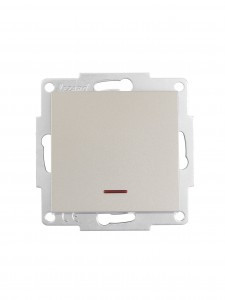 Lezard VESNA мех. выкл. СУ 1 кл. 10А (инд) титан (корп. ABS)   742-3788-111