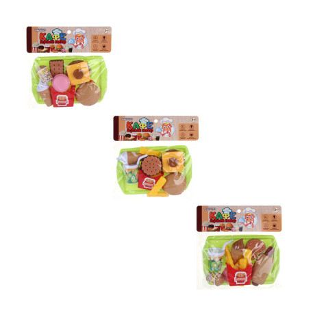 ИГРОЛЕНД Набор игровой "Кафе", 5-9пр., ABS, 19, 5х26х5см, 3 дизайна