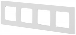 ЭРА 12 рамка СУ 4 мест. Классик, белый матовый 12-5204-01М