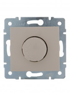 Lezard KARINA мех. диммер СУ 1000W крем (корп. ABS) 707-0388-157