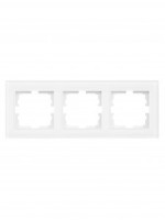 Lezard VESNA рамка акрил СУ 3 мест., гориз., белая 742-5480-148
