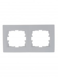 Lezard KARINA рамка 2 мест. (горизонт.) б/вст бел. (ABS) 707-0200-147