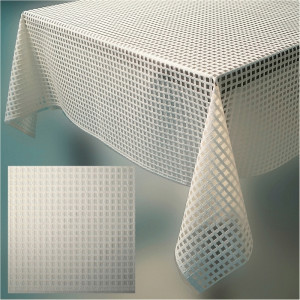 Скатерть ПВХ 110*135см Клетка 106455 Рыжий кот