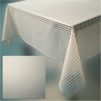 Скатерть ПВХ 110*135см Клетка 106455 Рыжий кот