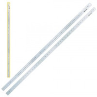 Линейка металлическая 100 см, BRAUBERG, европодвес, 210311