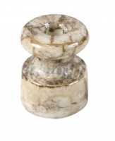 МЕЗОНИНЪ РЕТРО Изолятор фарфор (керамика) D18,5х24мм мрамор (уп.40шт, цена за шт) GE70025-19 40шт