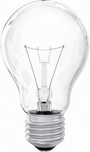 ОНЛАЙТ лампа накаливания А50 E27 40W ЛОН прозрачная OI-A-40-230-E27 CL (100!) 71661