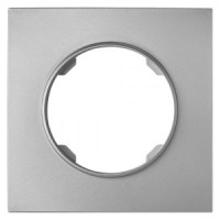 Bylectrica РЕТРО ПРОВАНС квадрат Рамка 1 мест. (ЮЛИГ.735212.493 серебро)