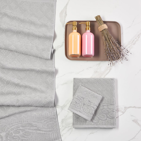 PROVANCE Фрэя Полотенце махровое, 100% хлопок, 70х130см, 465гр/м, серый