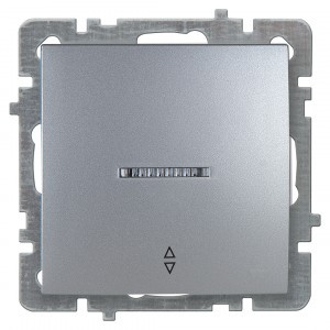 Nilson TOURAN мех. выкл. проходн. СУ 1 кл. инд. серебро 24130408