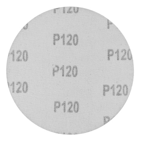 Круг абразивный на ворсовой подложке под "липучку", P 120, 125 мм, 10 шт Сибртех