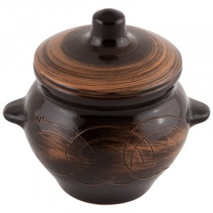 Горшок д/жаркого Старина, 0,5л, 10,5*10см (кратность 18!!!) керамика 6696