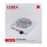LEBEN Плитка электрическая одноконфорочная 1000Вт нагр. эл. спираль d14см