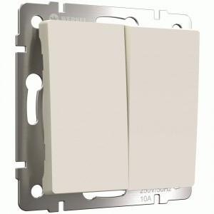 Werkel мех. выкл. СУ 2 кл. 10A самовозврат W1122462 (айвори матовый) a062577