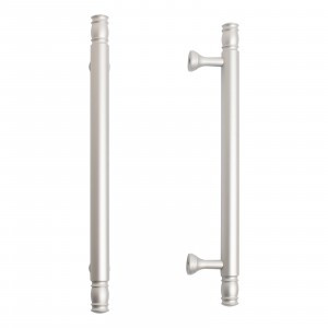 Ручка-рейлинг мебельная 128 AP2311-128 W мат.бел. хром 2шт (цена за пару (15, 150) StahlBuro