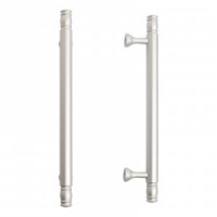 Ручка-рейлинг мебельная 128 AP2311-128 W мат.бел. хром 2шт (цена за пару (15, 150) StahlBuro