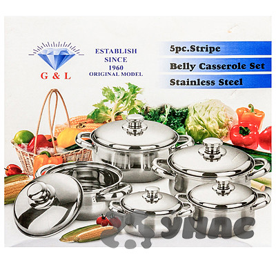 Набор посуды кухонной 5 предметов металл NA2033