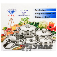 Набор посуды кухонной 5 предметов металл NA2033