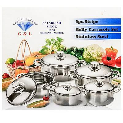 Набор посуды кухонной 5 предметов металл NA2033