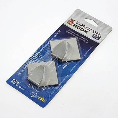 Крючки метал. 2шт "квадрат" блистер(липучка)NA1019 (480)