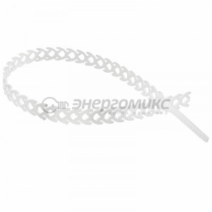 REXANT хомут полимерный прозрачный многоразовый 300x10 (уп. 20шт., цена за уп.), 07-7309