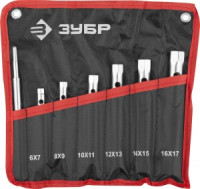 Набор ЗУБР "МАСТЕР": Ключи торц, трубчатые двухстор, 6-17мм zu27162-H7