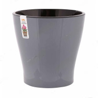 Горшок ЛЕЯ серый 5л двойной БШ7936 (8)