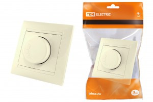 TDM Лама диммер поворотн. СУ 1 кл. сл. кость 220В 300W (8!) SQ1815-0109