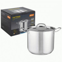 Кастрюля с крышкой Elegante 7,1л, 22*19см нерж.сталь 109011 Mallony