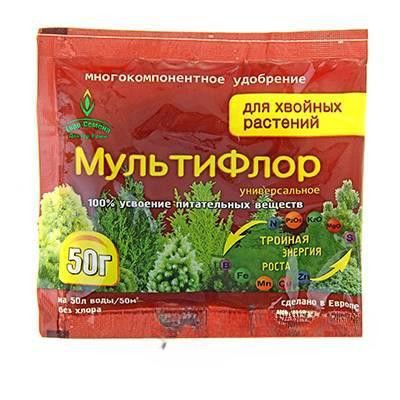 Мультифлор для хвойных растений 50 гр Eвро Семена