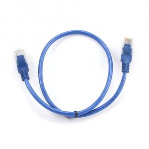 Cablexpert патч-корд UTP cat5e, 0,5м, литой, многожильный (синий)