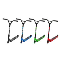 SILAPRO Самокат разборный 64х48х82см, 2х колесный (PU, 100мм, ABEC-7) алюмин/металл, до 100кг