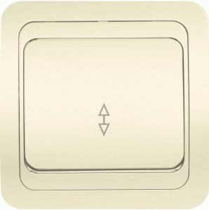 Smartbuy Марс выкл. проходной СУ 1-клавишный 10А бежевый, керамика (SBE-02i-10-SW12-0-c)