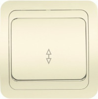 Smartbuy Марс выкл. проходной СУ 1-клавишный 10А бежевый, керамика (SBE-02i-10-SW12-0-c)