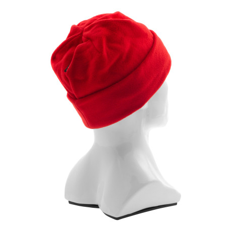Шапка с отворотом из флиса для взрослых, размер 58-59, красная Сибртех