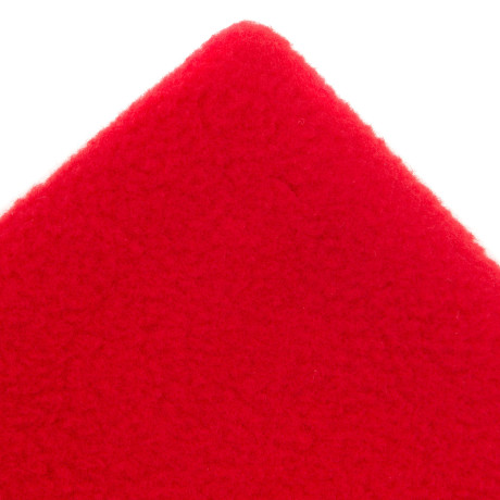 Шапка с отворотом из флиса для взрослых, размер 58-59, красная Сибртех