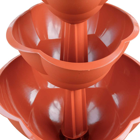 Кашпо 3-х ярусн. Водопад Терракот Бриг