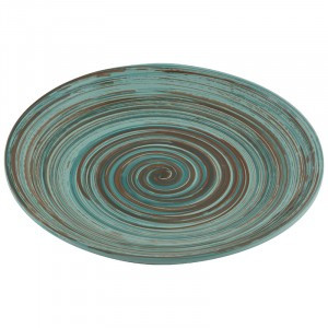 Тарелка большая, 22*3см (кратность 10!!!) керамика 6782