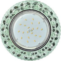 Ecola GX53 H4 LD7040 св-к Круг &quot;Бабочки&quot; подсветка 4K Изумрудный/Хром 35x125 FG53CBEFB (10!)