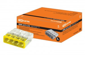 TDM клемма СМК КБМ-2273-234 4х(2,5мм2) с пастой (уп.130шт, цена за шт) SQ0517-0113