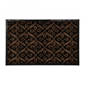 Коврик придверн. влаговпит. HALL 50*80см, коричн.рисунок, подложка ПВХ 24076 Vortex